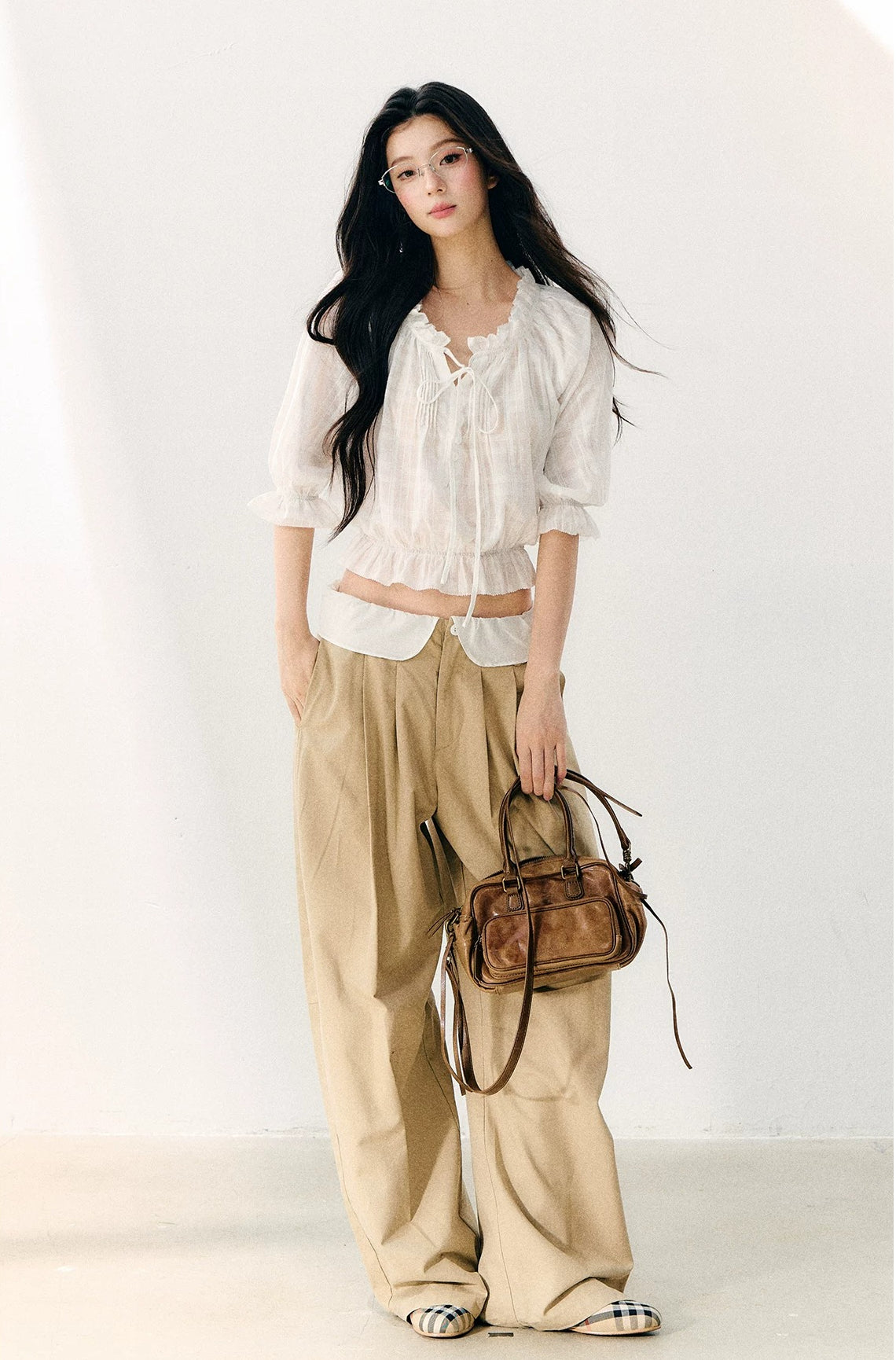 Relaxed Wide Leg Pants