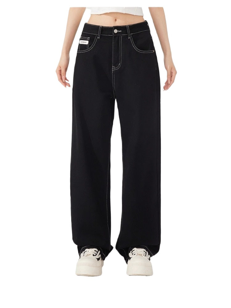 Heart Denim Wide-Leg Pants