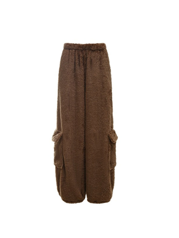 White & Brown Cat-Ear Hoodie Set