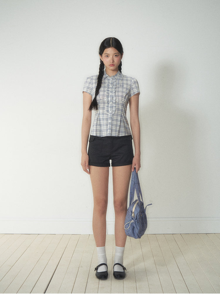 College - Style Slim Short - Sleeve Shirt