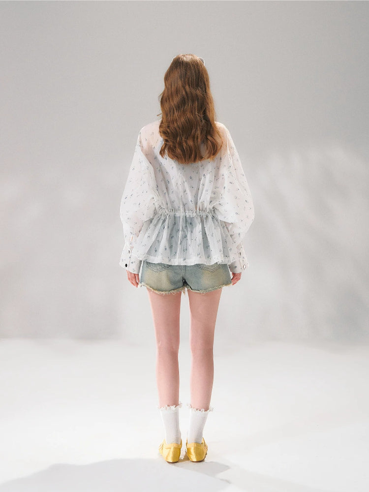 Floral Batwing Cover-up