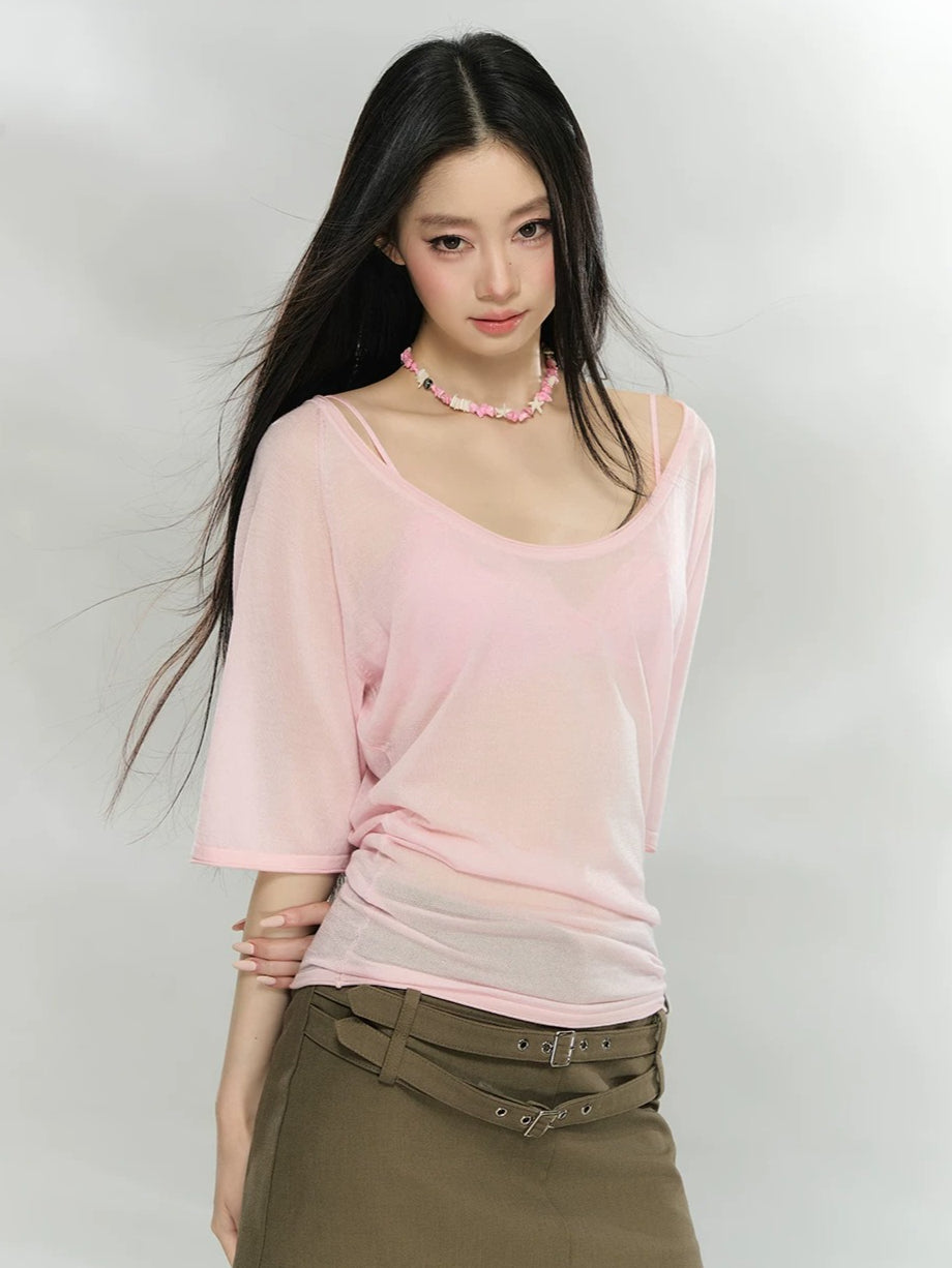 Lyocell U-Neck Top