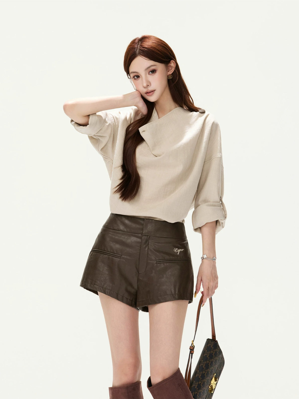 PU Leather Shorts