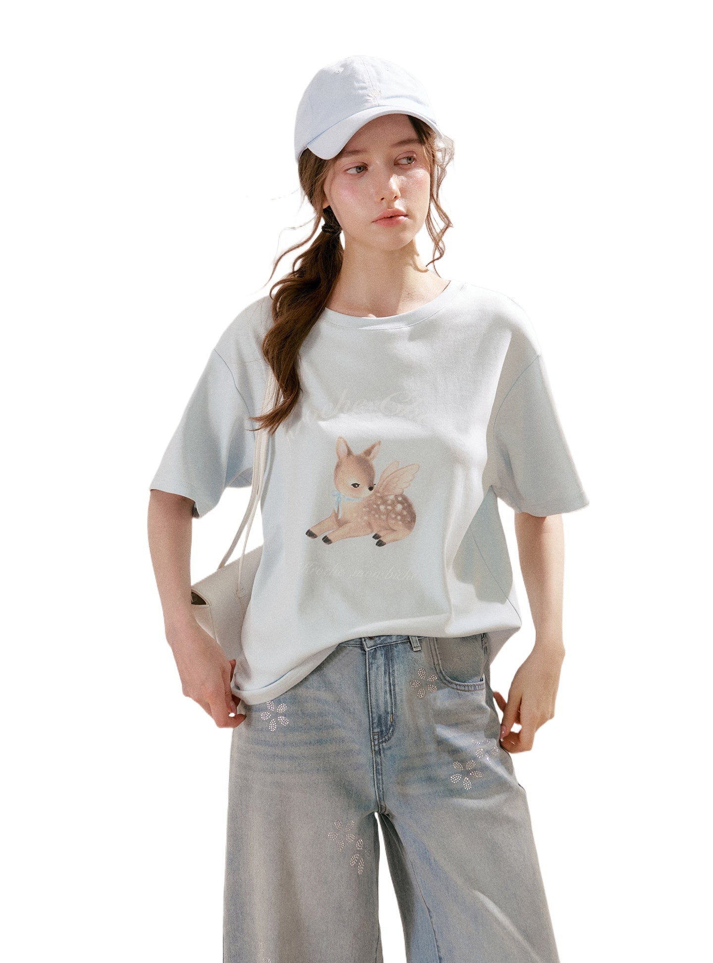 Deer Print Loose T-Shirt