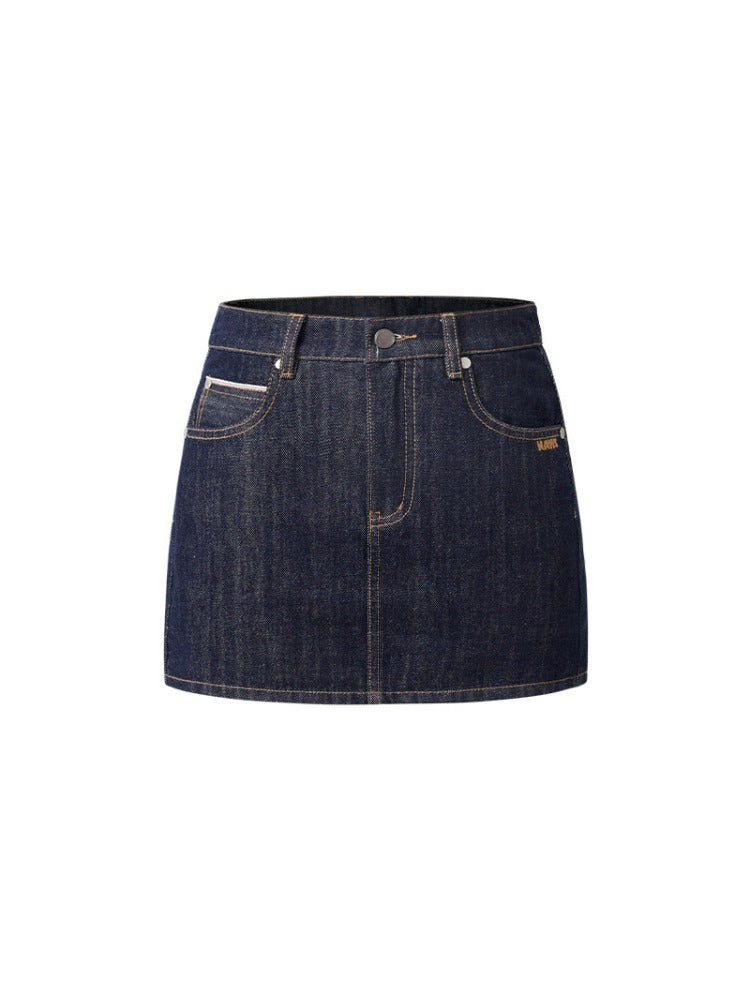 Retro Selvedge Denim Skirt