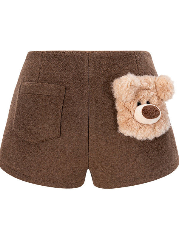 Brown & Gray Cassimere Pocket Shorts