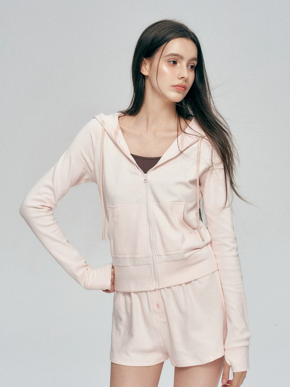 Contrast Hooded Sweatshirt