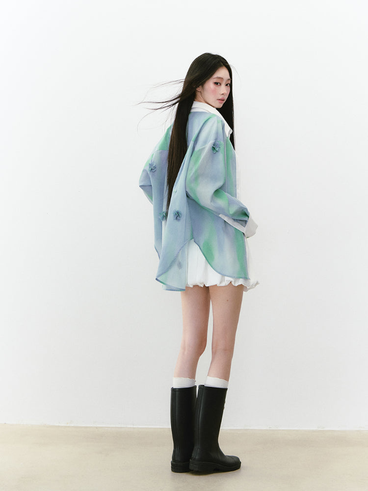 Floral Thin Flowing Sunshade Shirt