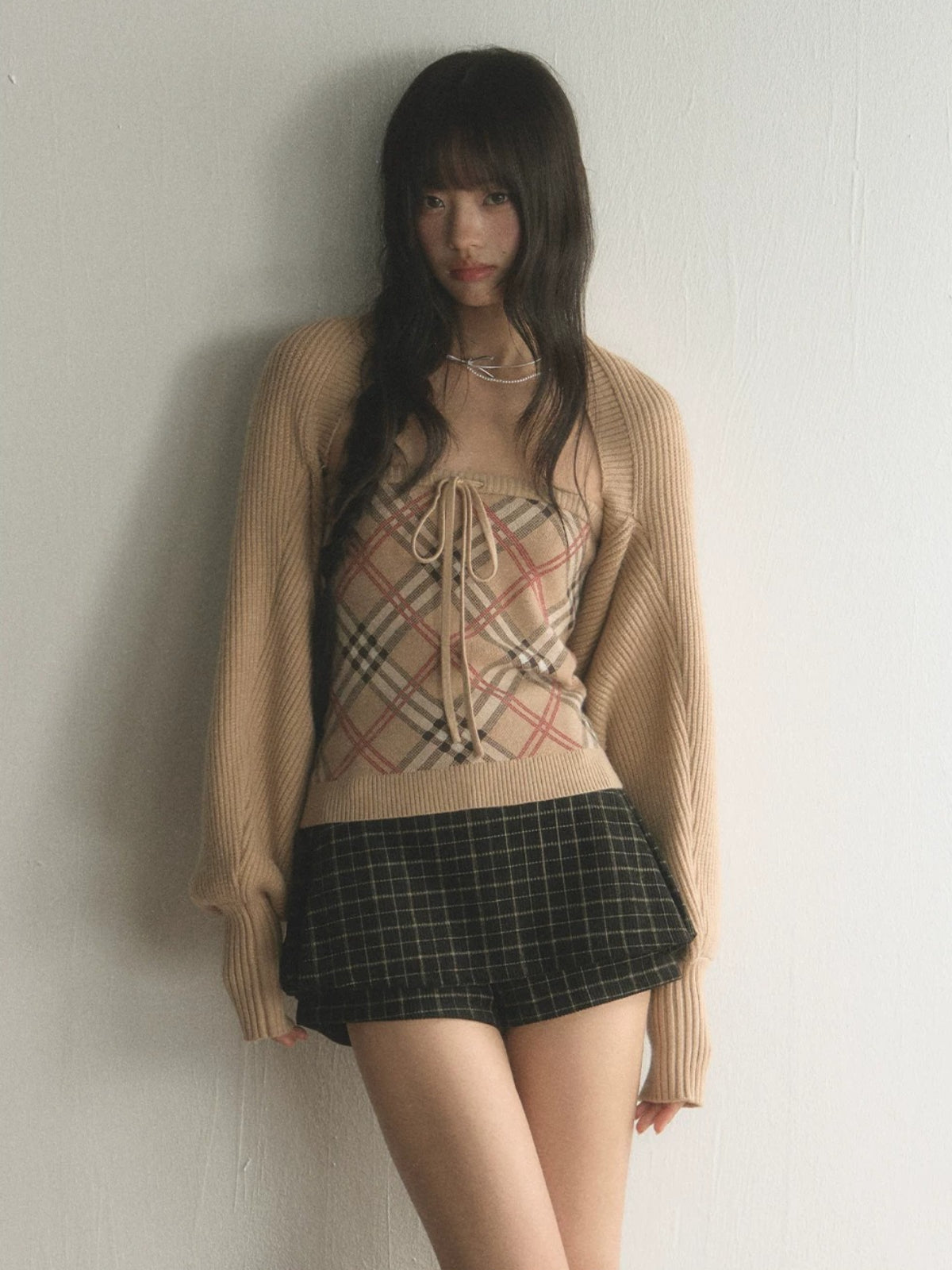 Argyle Knit Layer Set