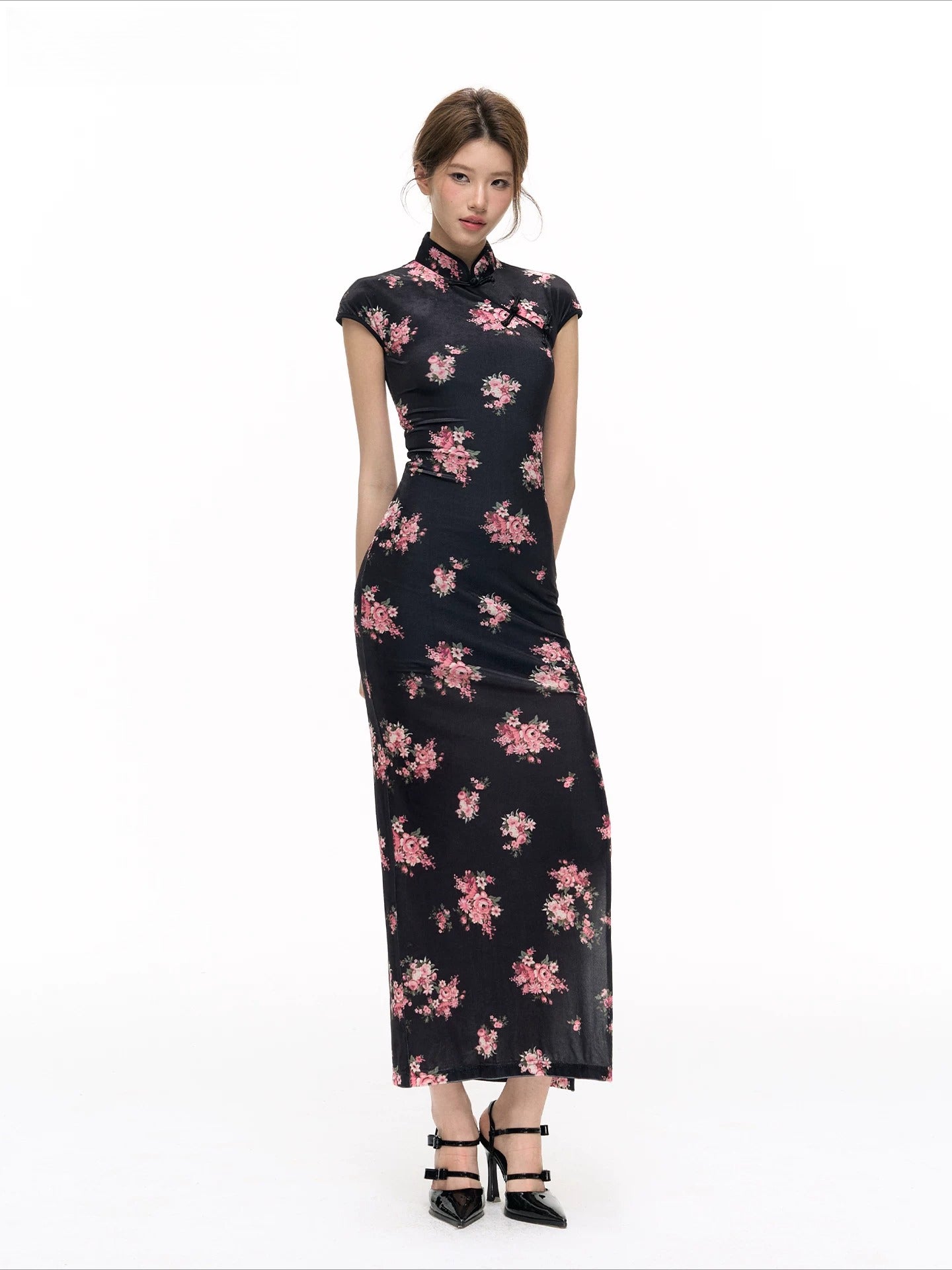 Velvet Qipao Dress