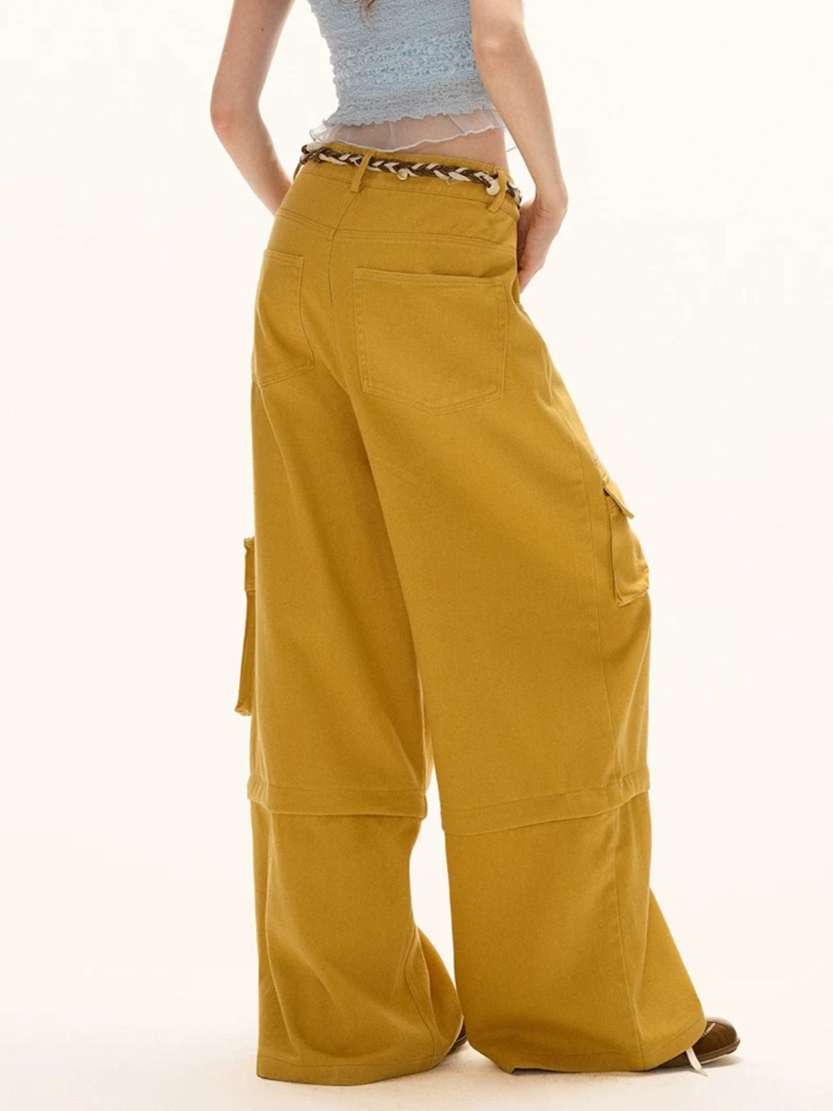 Washed Convertible Utility Pants