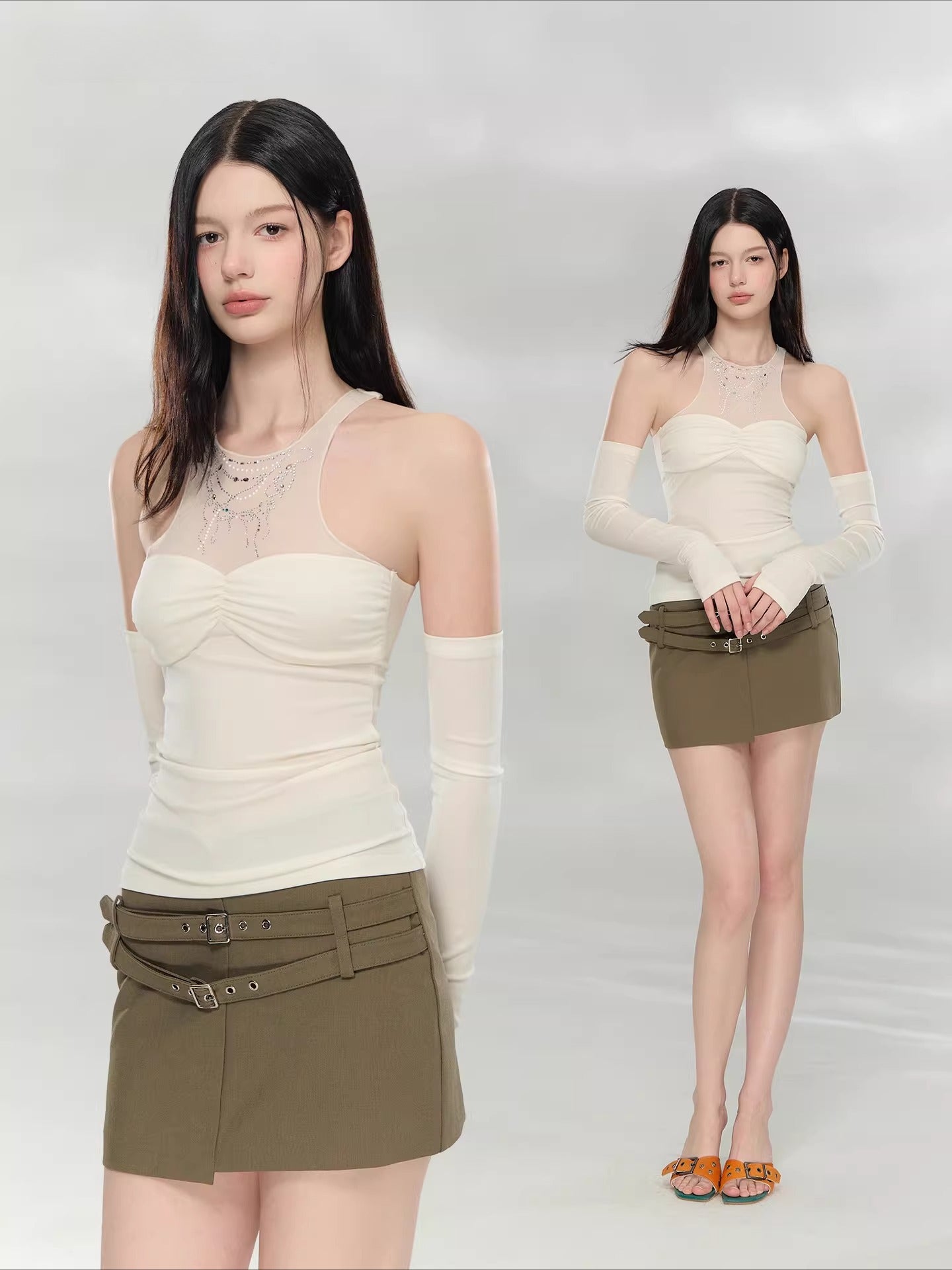 Mesh Layered Top