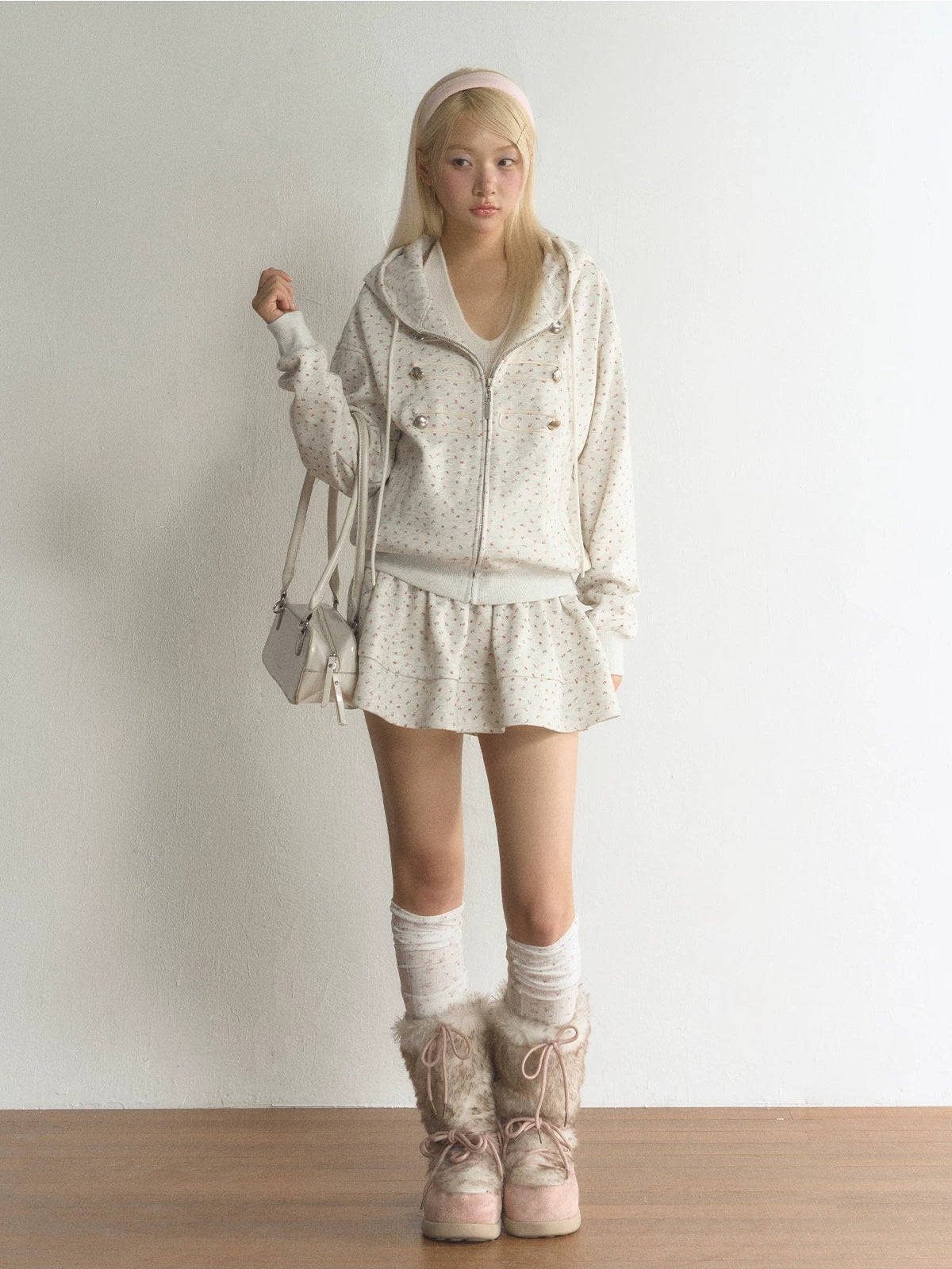 Floral Tiered Ruffle Mini Skort