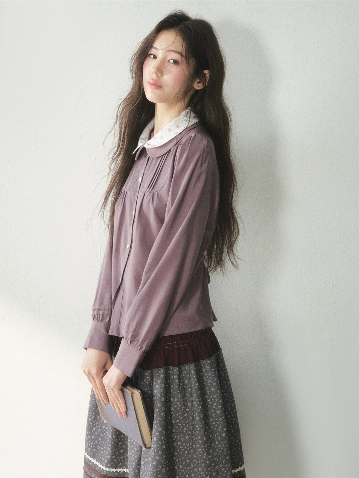 Floral Double Layer Shirt