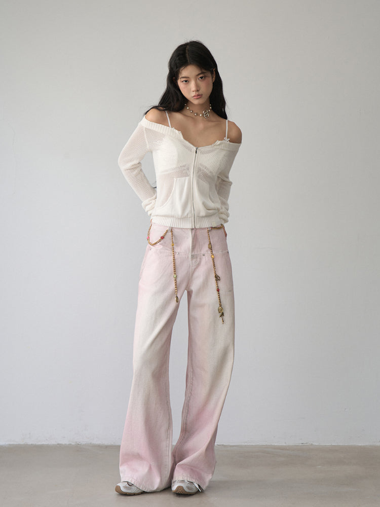 Double-Layer Structure Lace-Spliced Bra