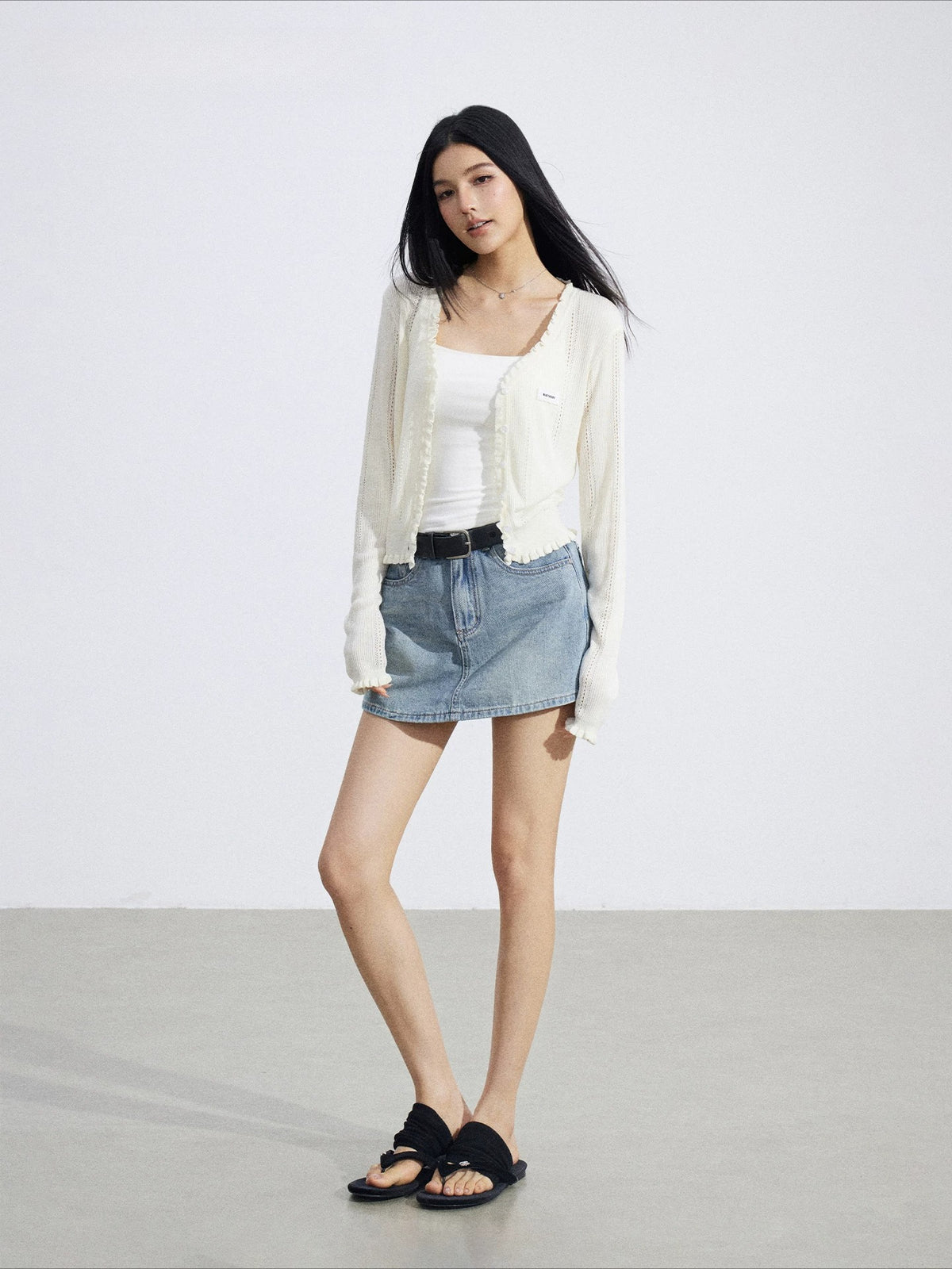 Lace Hollow Sun-Protect Cardigan