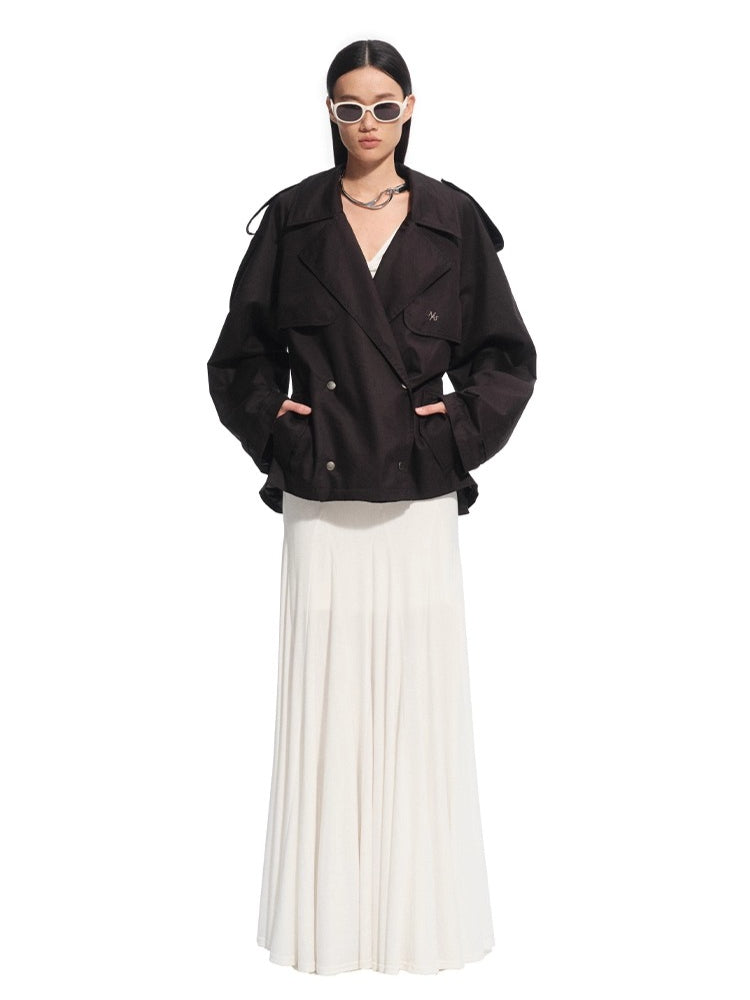 Wisteria Knotted V-Neck Dress