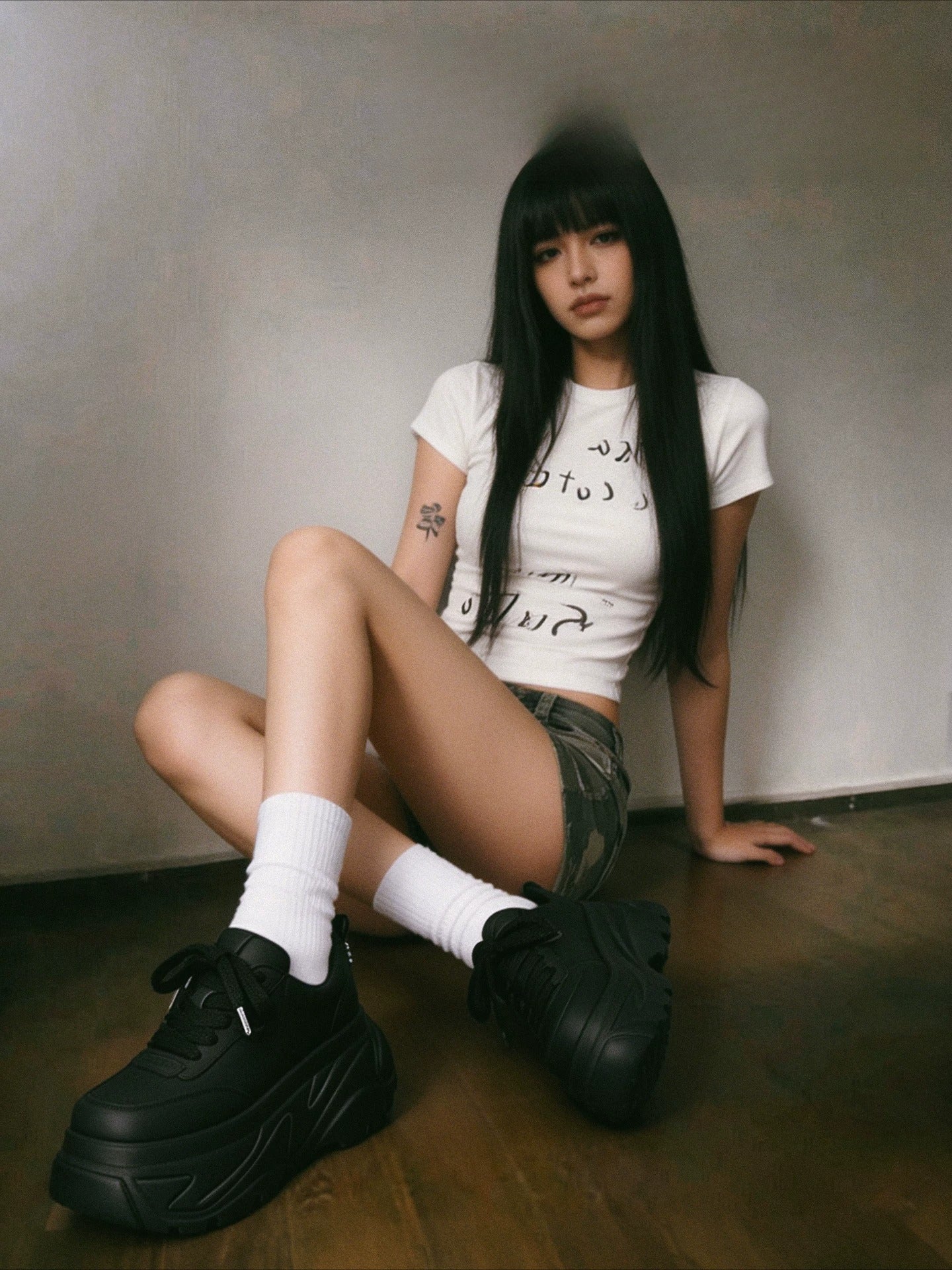 Platform Leather Sneakers