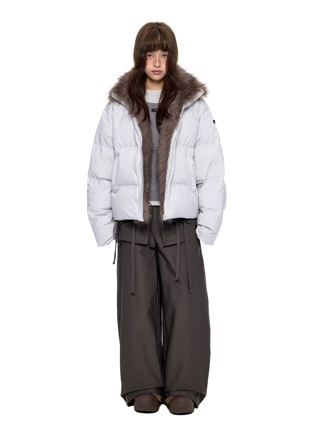 Vintage Fur Collar Down
