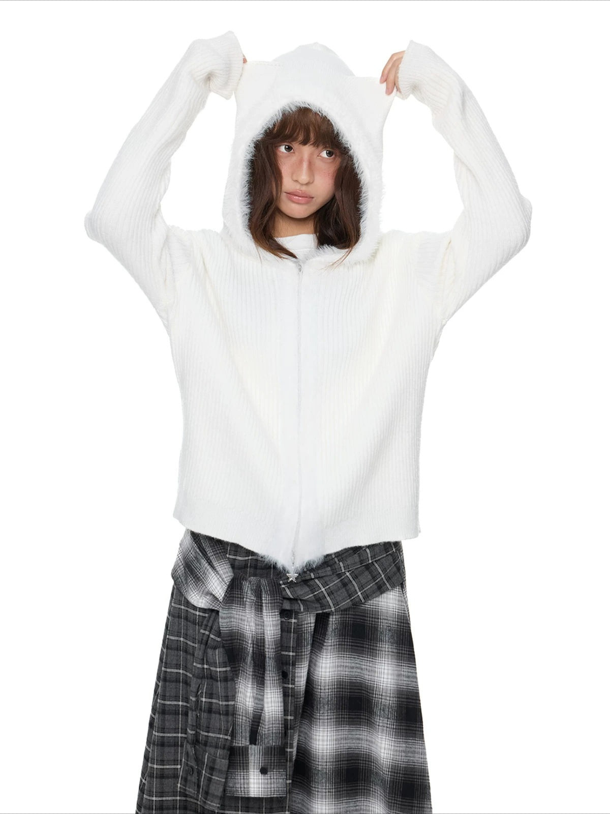 Bear Ear Knit Cardigan
