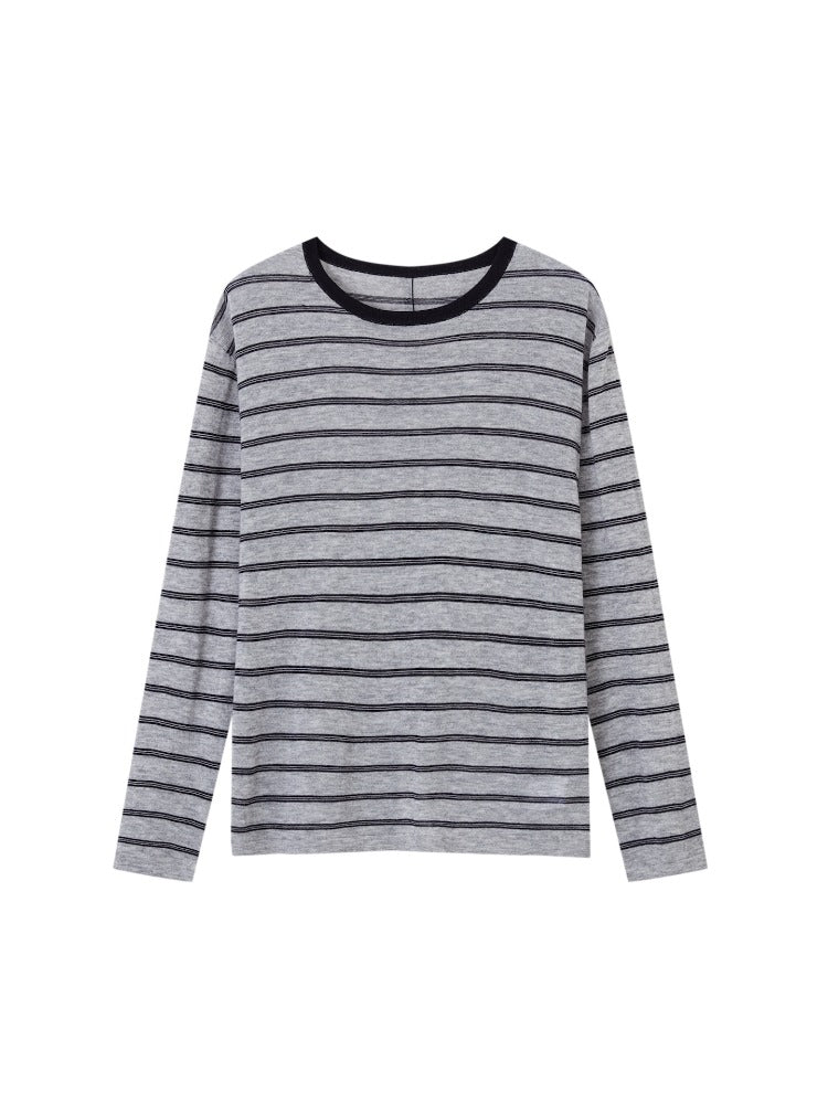 Vintage Striped Knit Blouse
