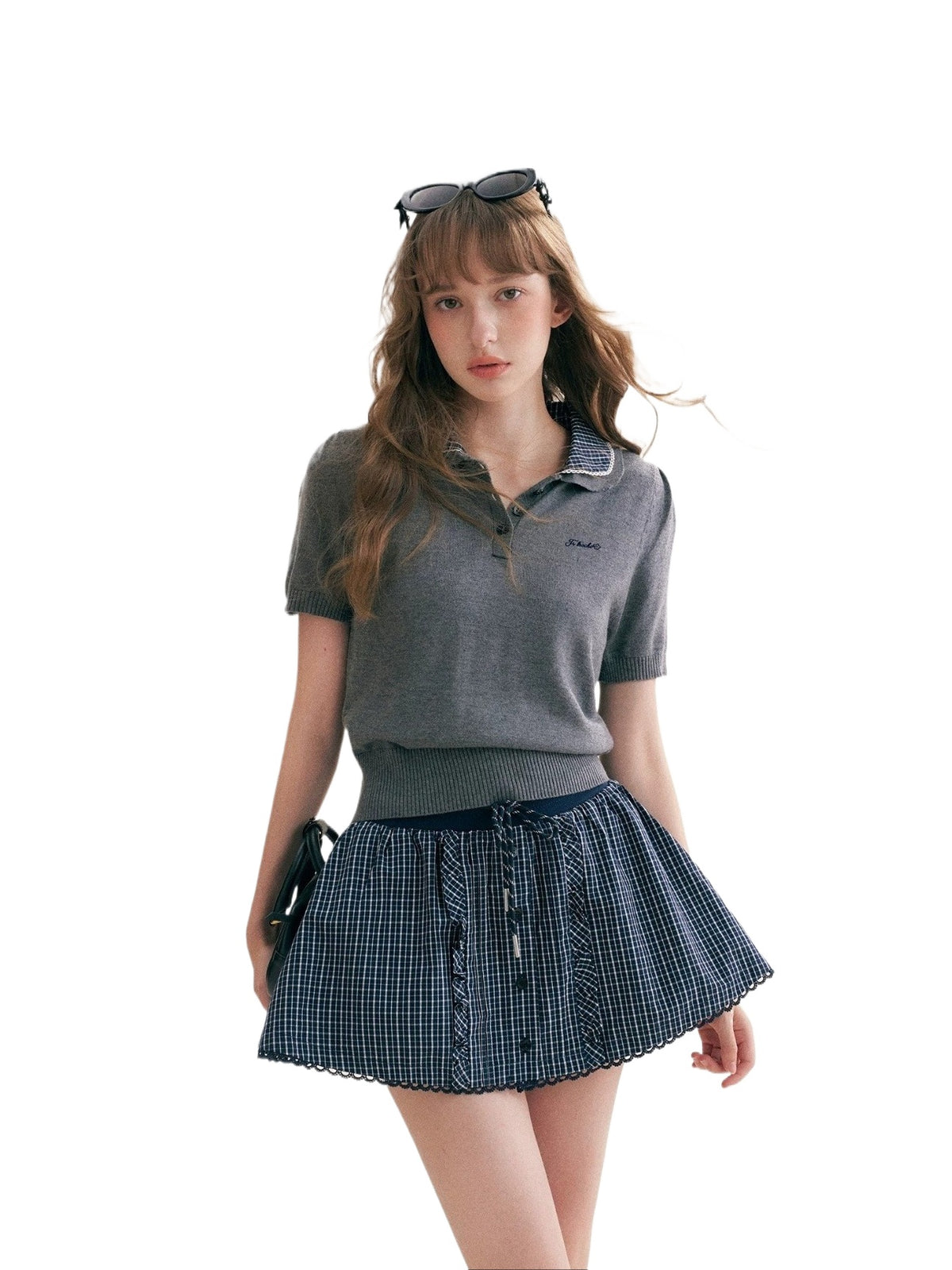 Wool Polo Knit Set