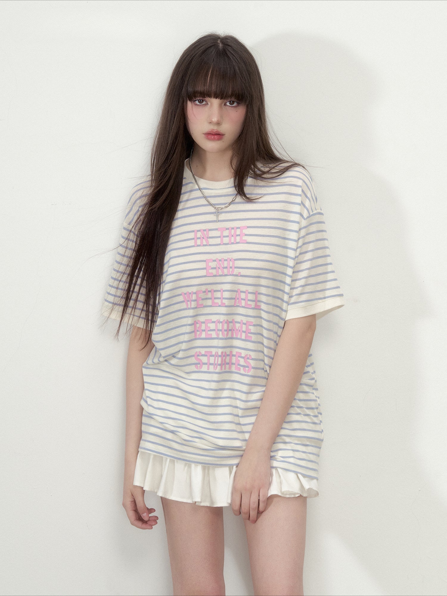 Floral Print Round Neck Short-Sleeve T-shirt