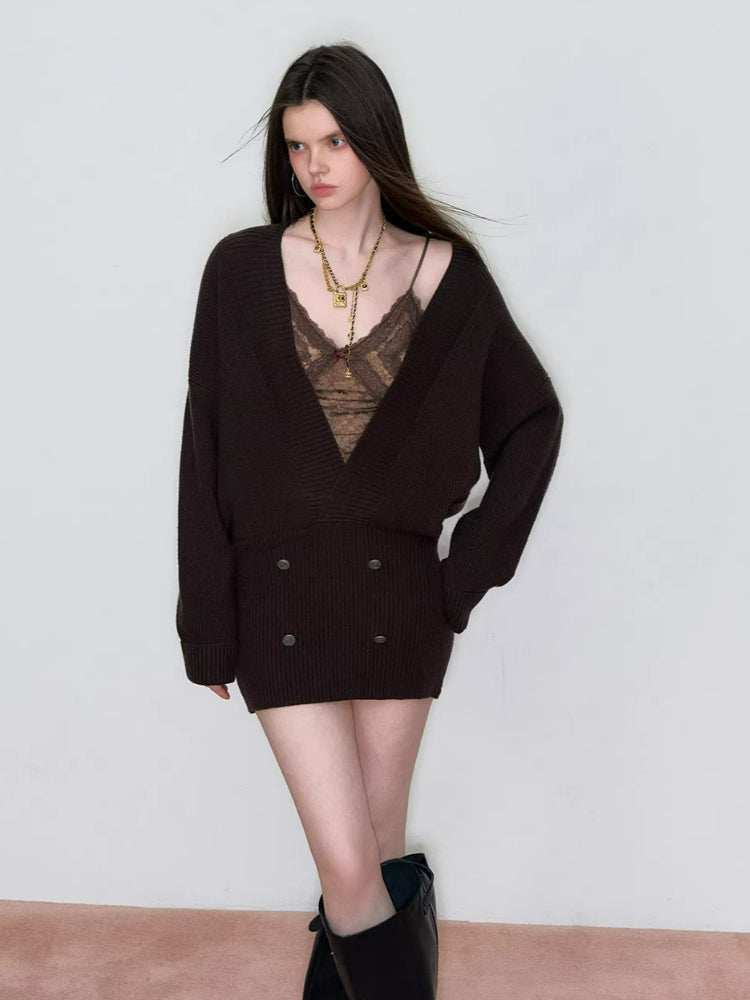 Heavy Knit Sweater Dress