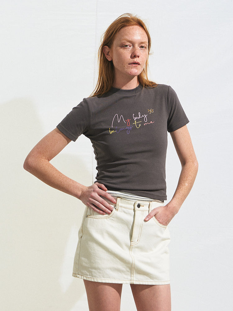 Slim Fit Fitted Short Sleeve T-Shirt