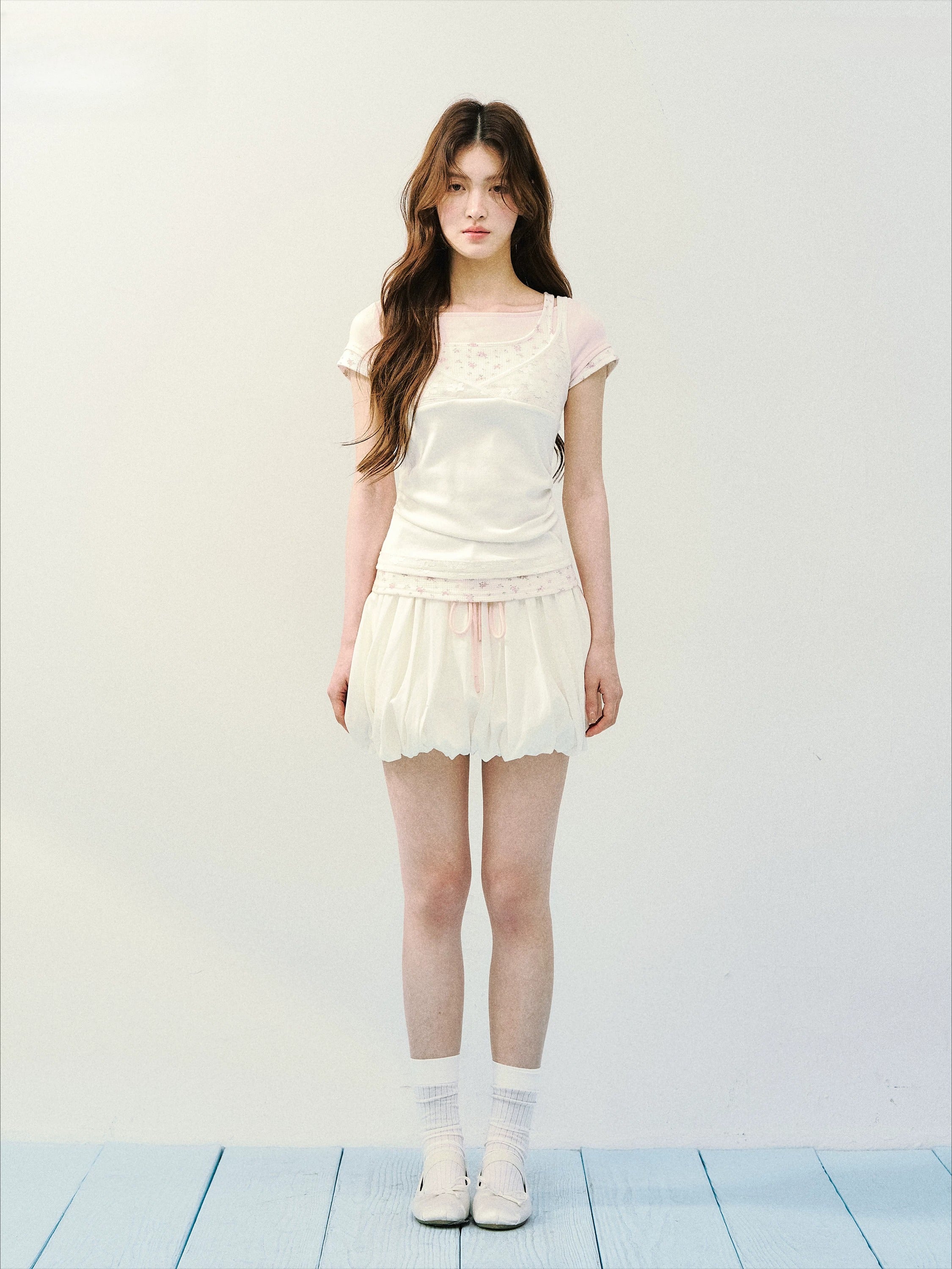 Lace Layered Knit Tee