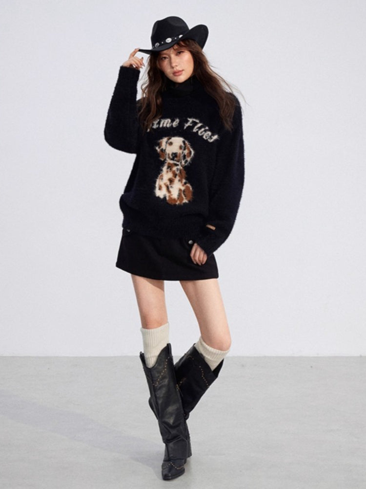 Cartoon Puppy Sweater