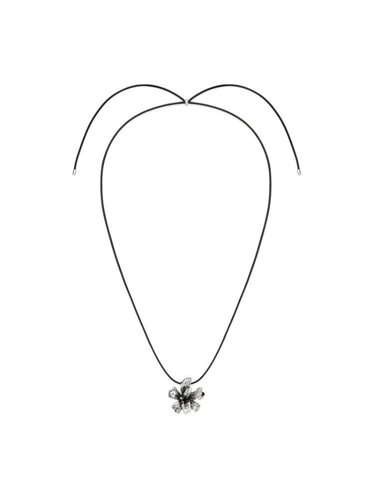 Metal Floral Rope Choker