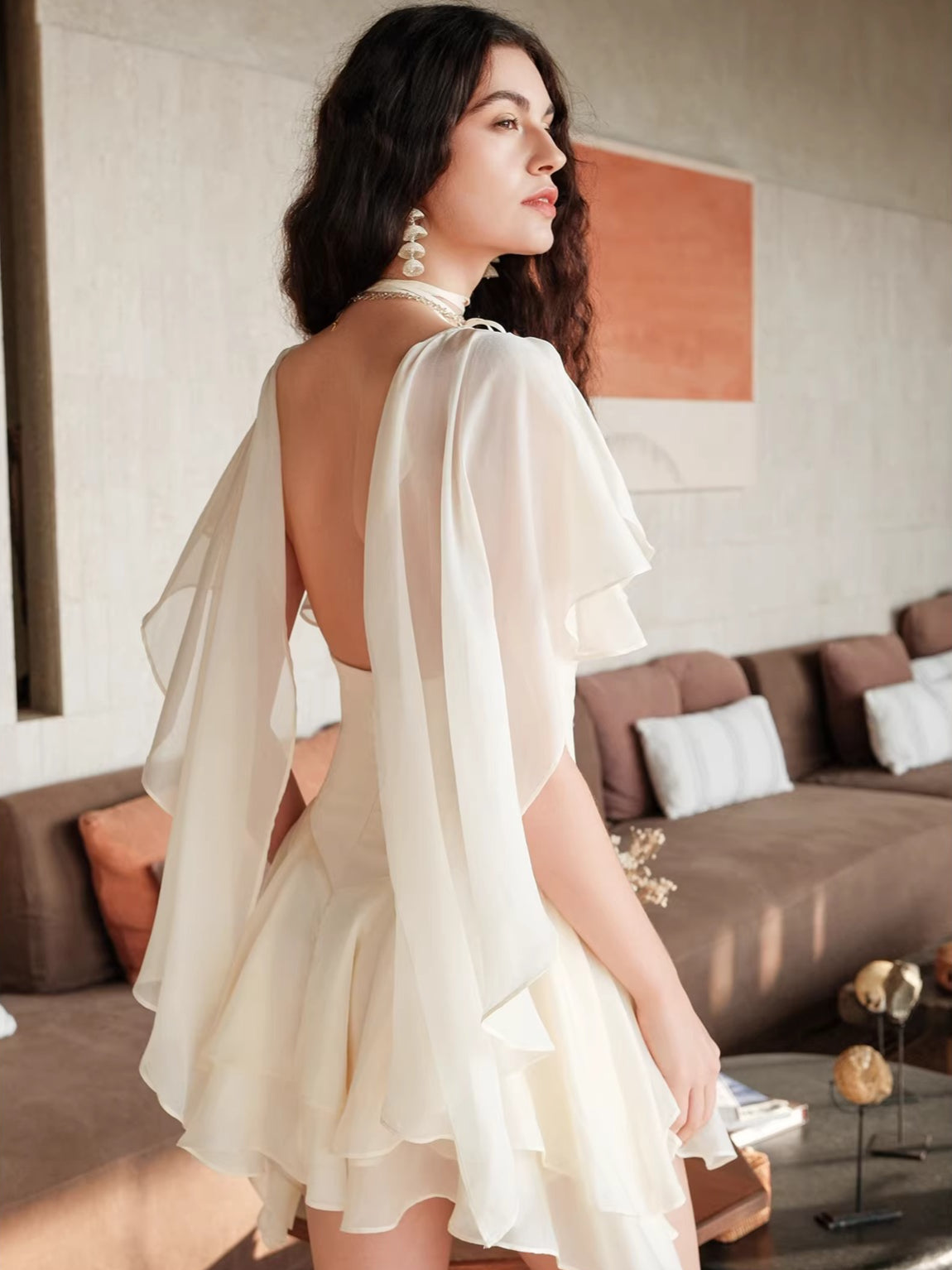 Soffio Floral Chiffon Dress