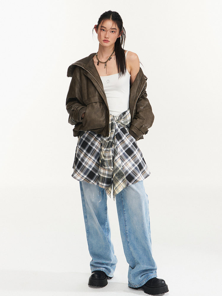 Punk Oversized Motorcycle Jacket