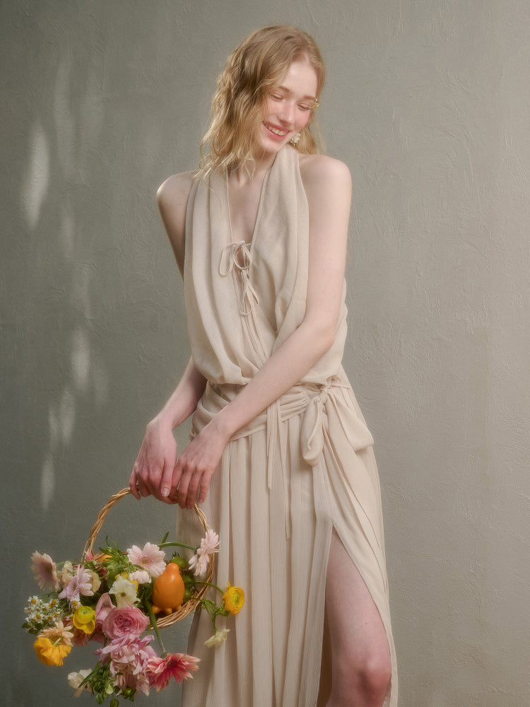 Airy Lightweight Greek-style Maxi Dress