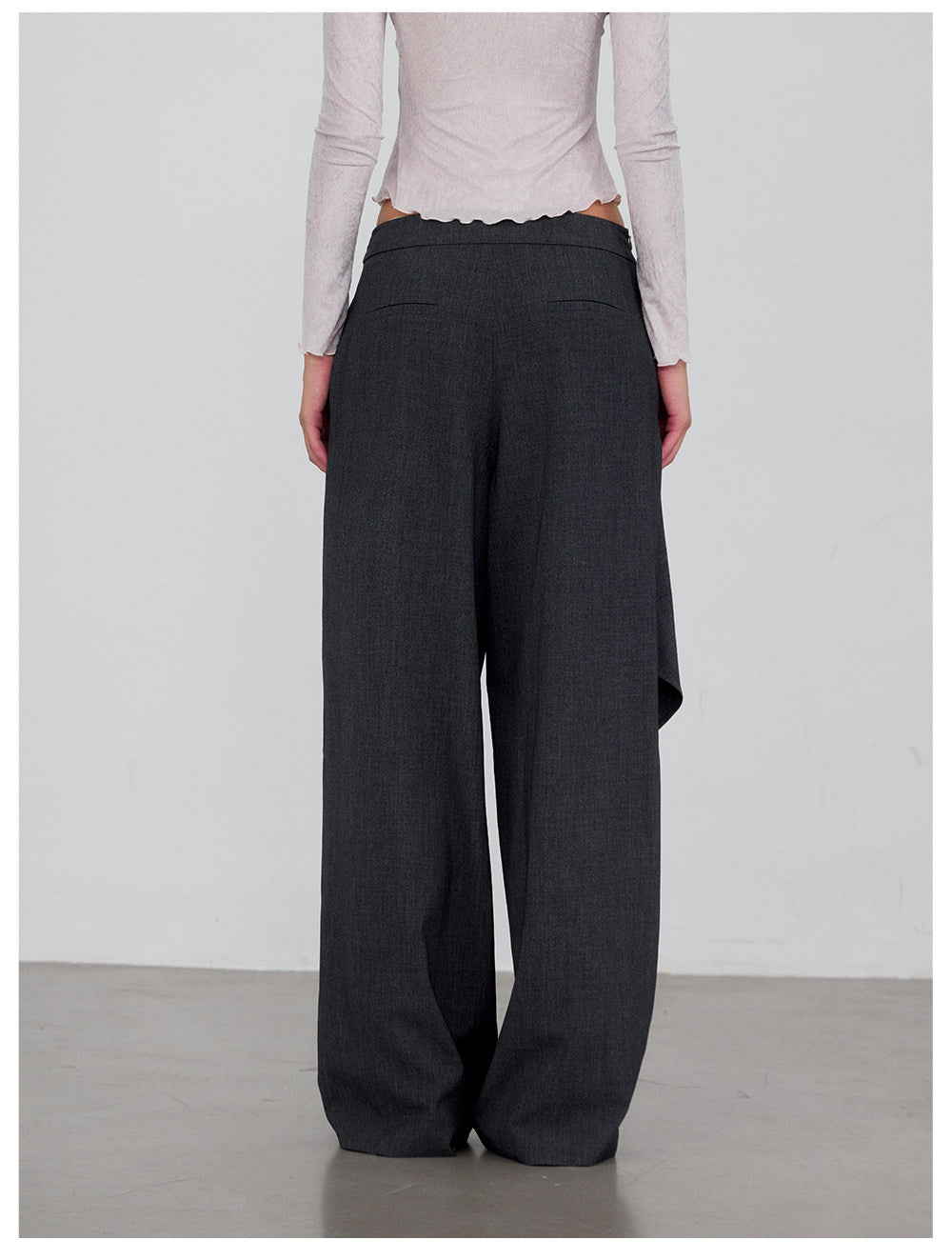 Twisted Wide Leg Trousers