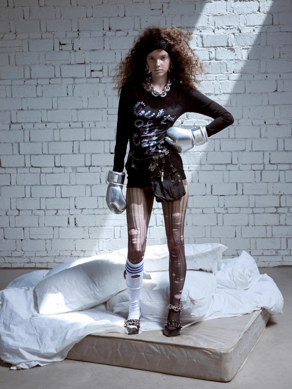 Embroidered Jacquard Utility Belt Bag