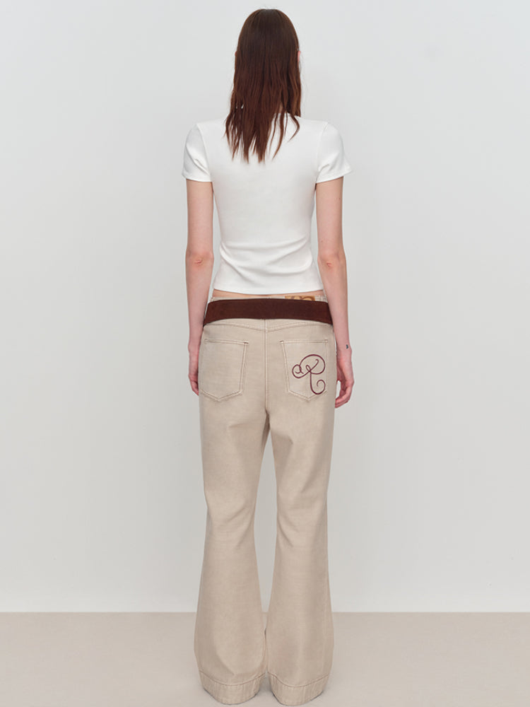3D Animal Print Embroidered T-Shirt