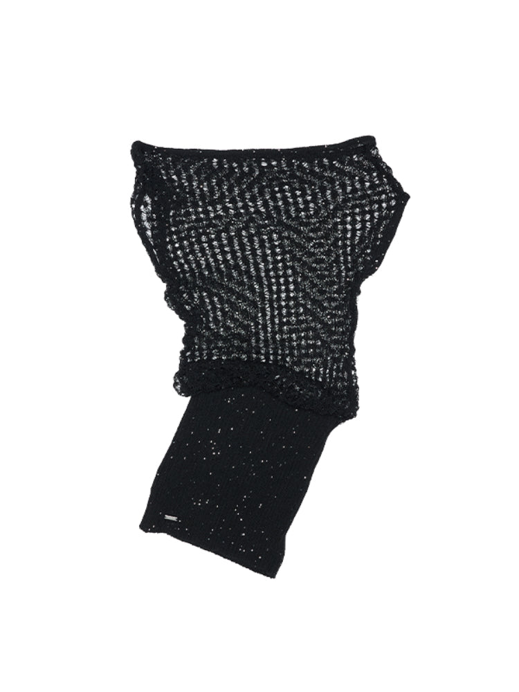 Off-Shoulder Body-Hugging Hollow-Out Dress