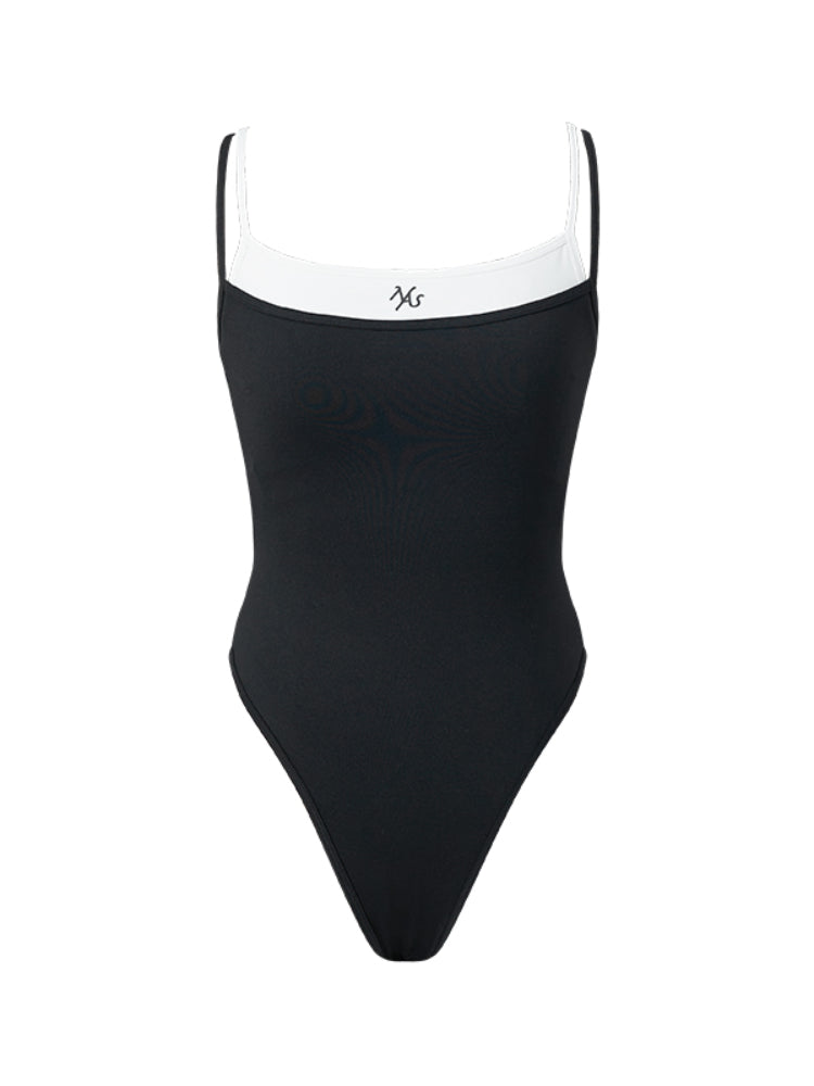 Fake Two-Piece One-Piece Vest Sling