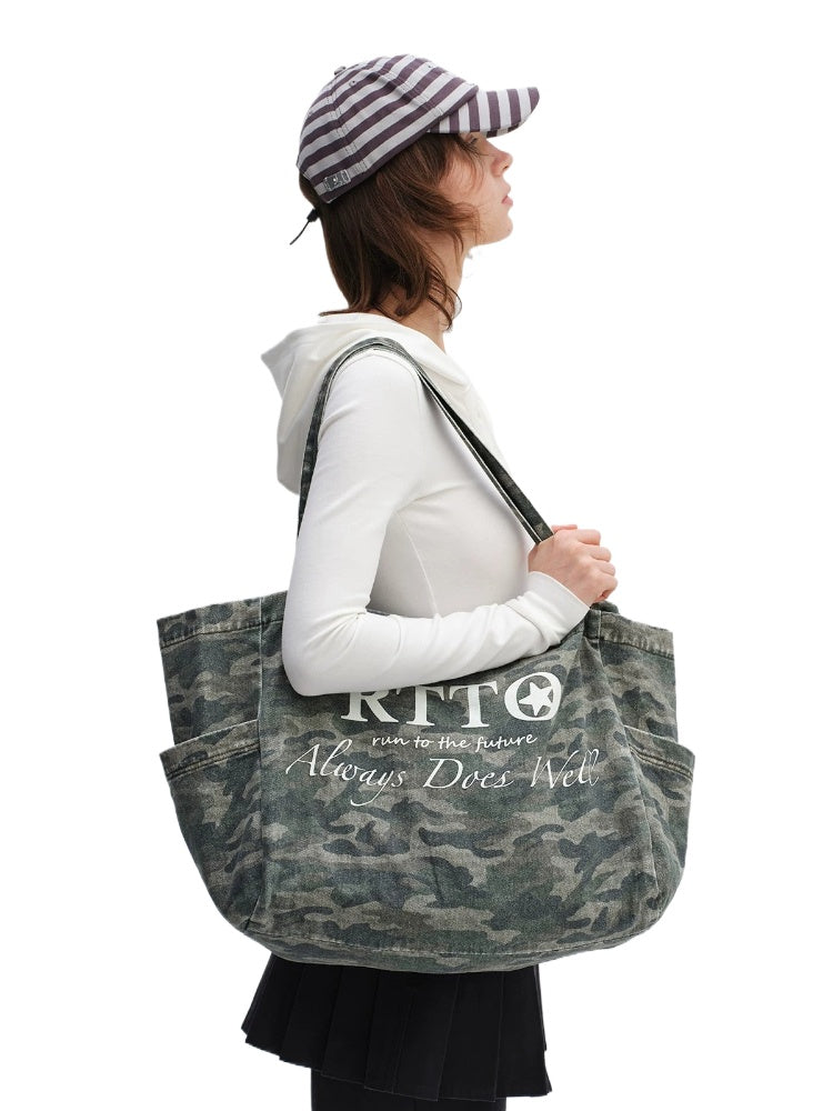 Camouflage Cotton Tote Bag