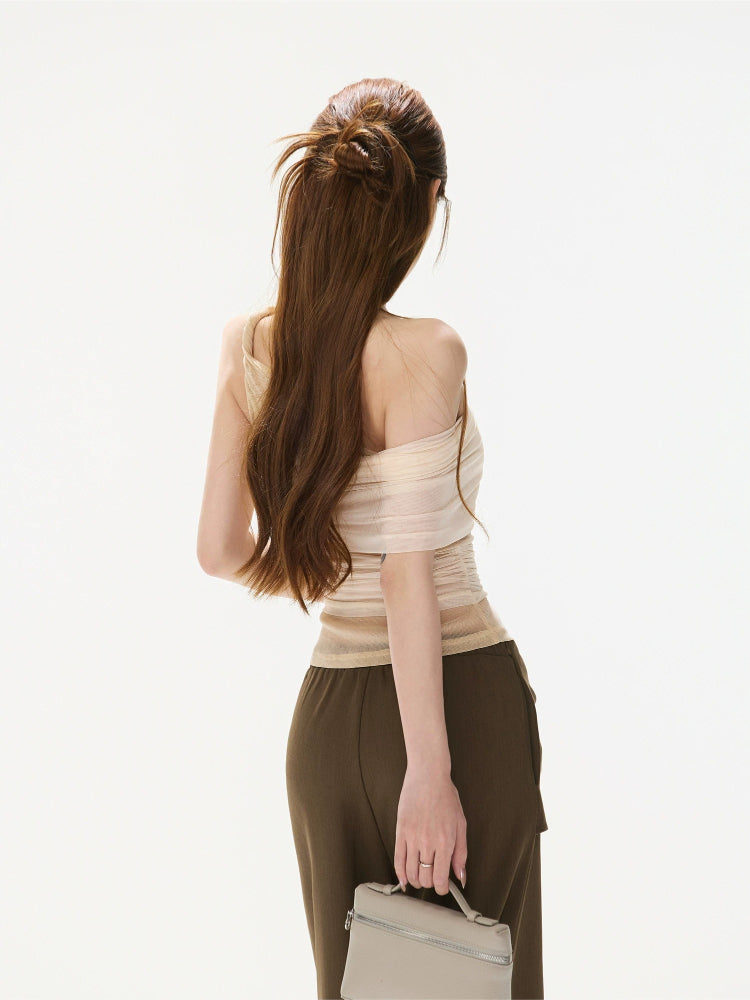 Metal Button Wide Leg Pants