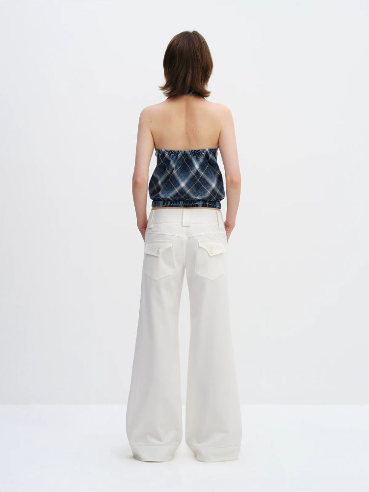 Low Waist Wide-leg Pants