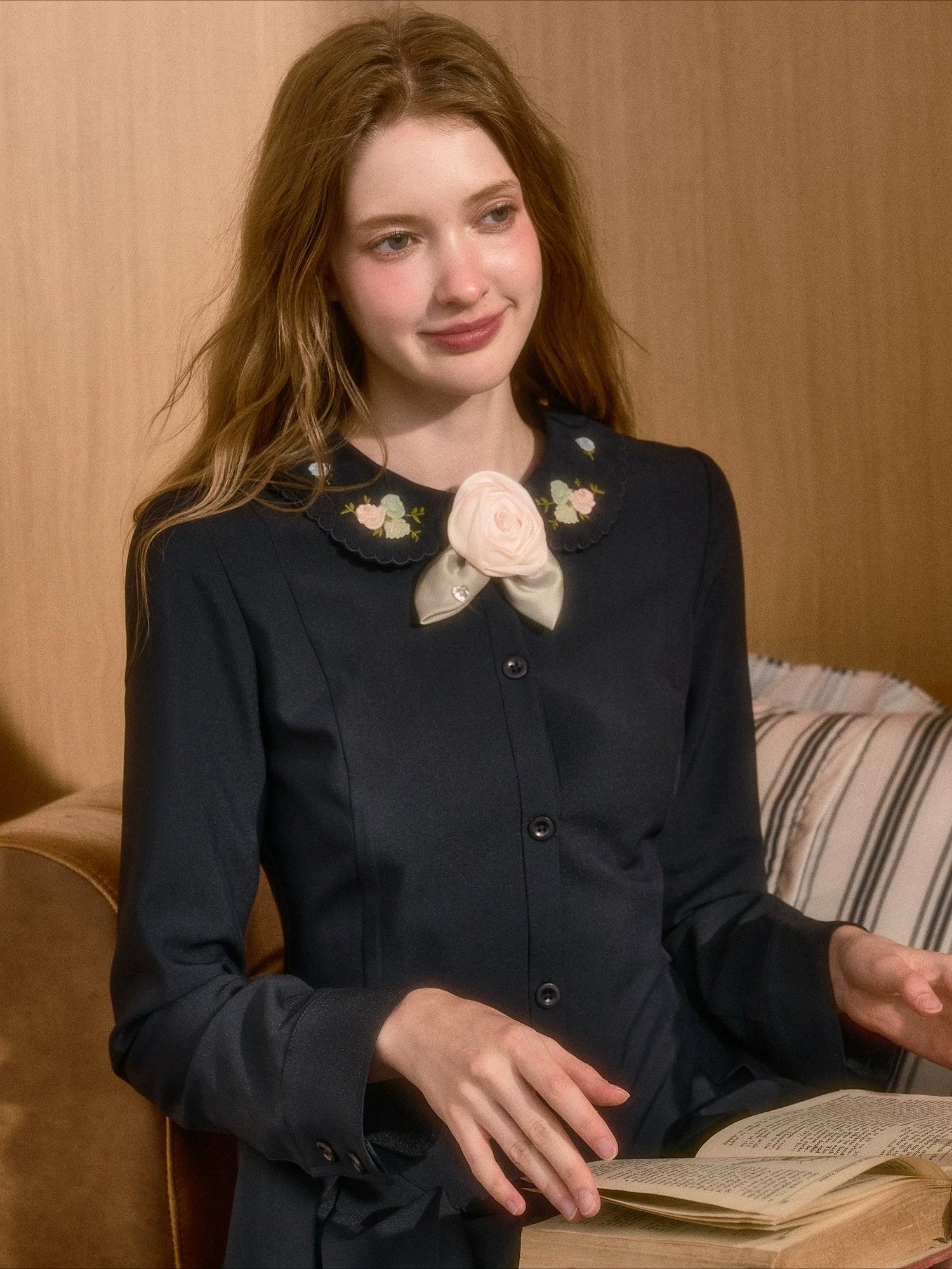 Camellia Flower Brooch