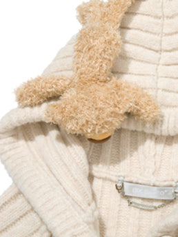 Apricot & Black Thick Stripe Sweater