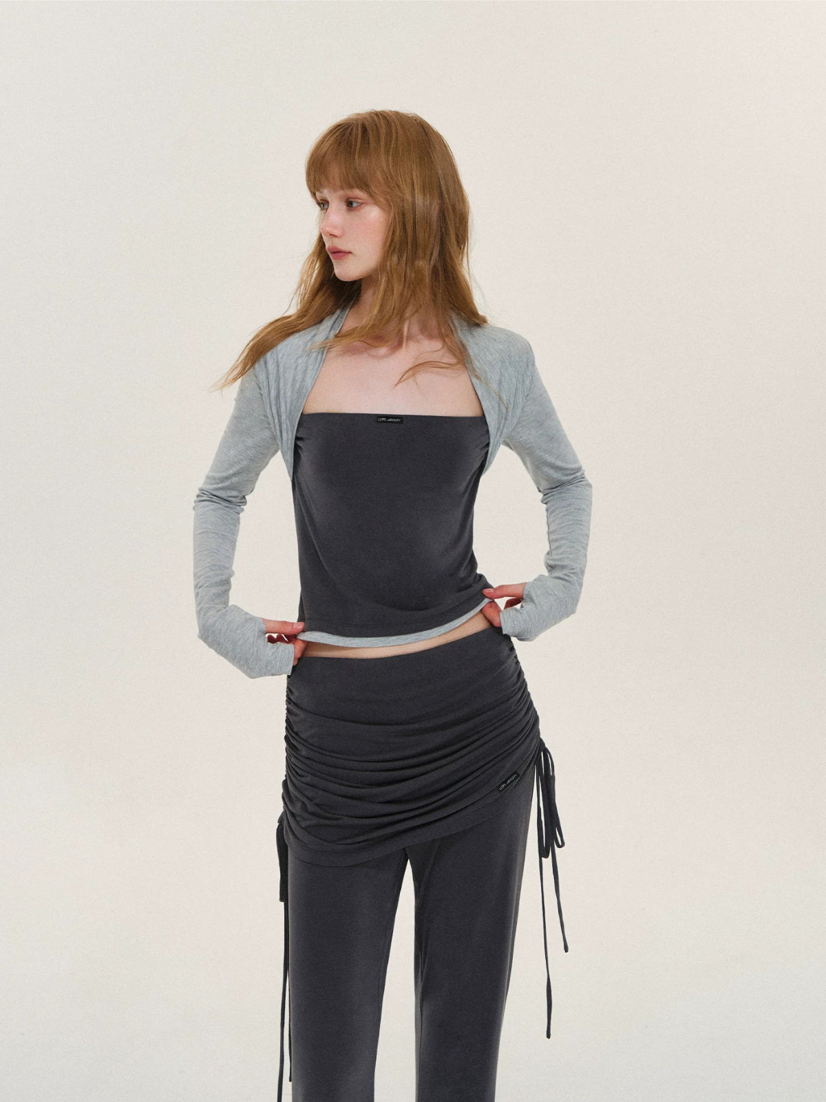 Contrast Panel Two-Piece Set