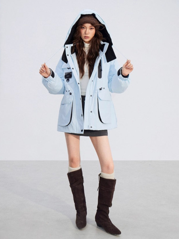 Windproof Hooded Down Jacket