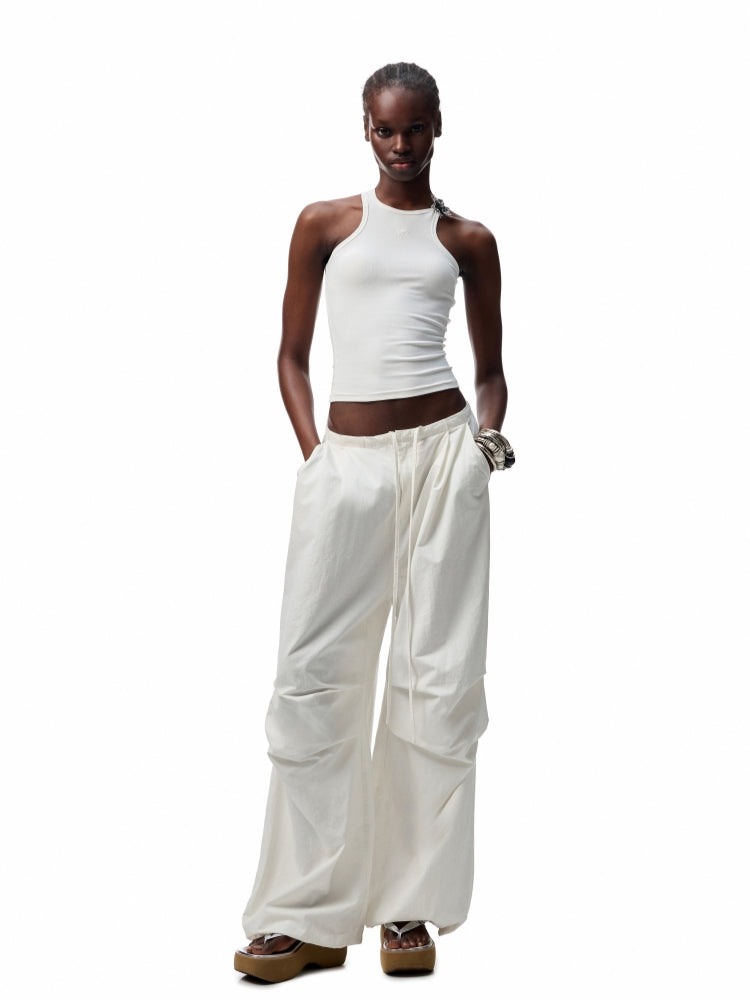 Washed-Distressed Balloon Work Pants