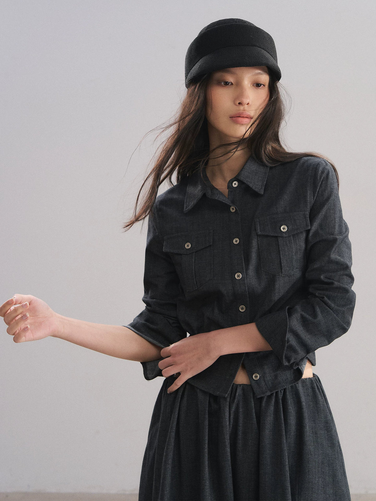 Cargo Shirt & Skirt Set