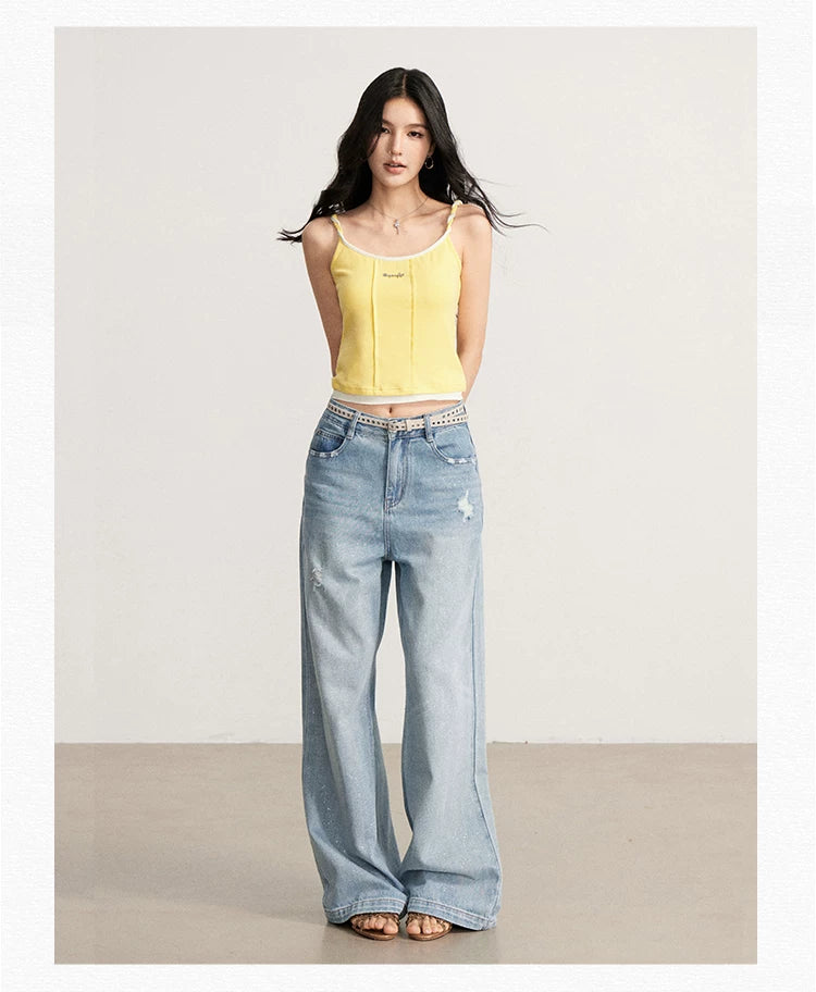 Contrast Cable Cami Top